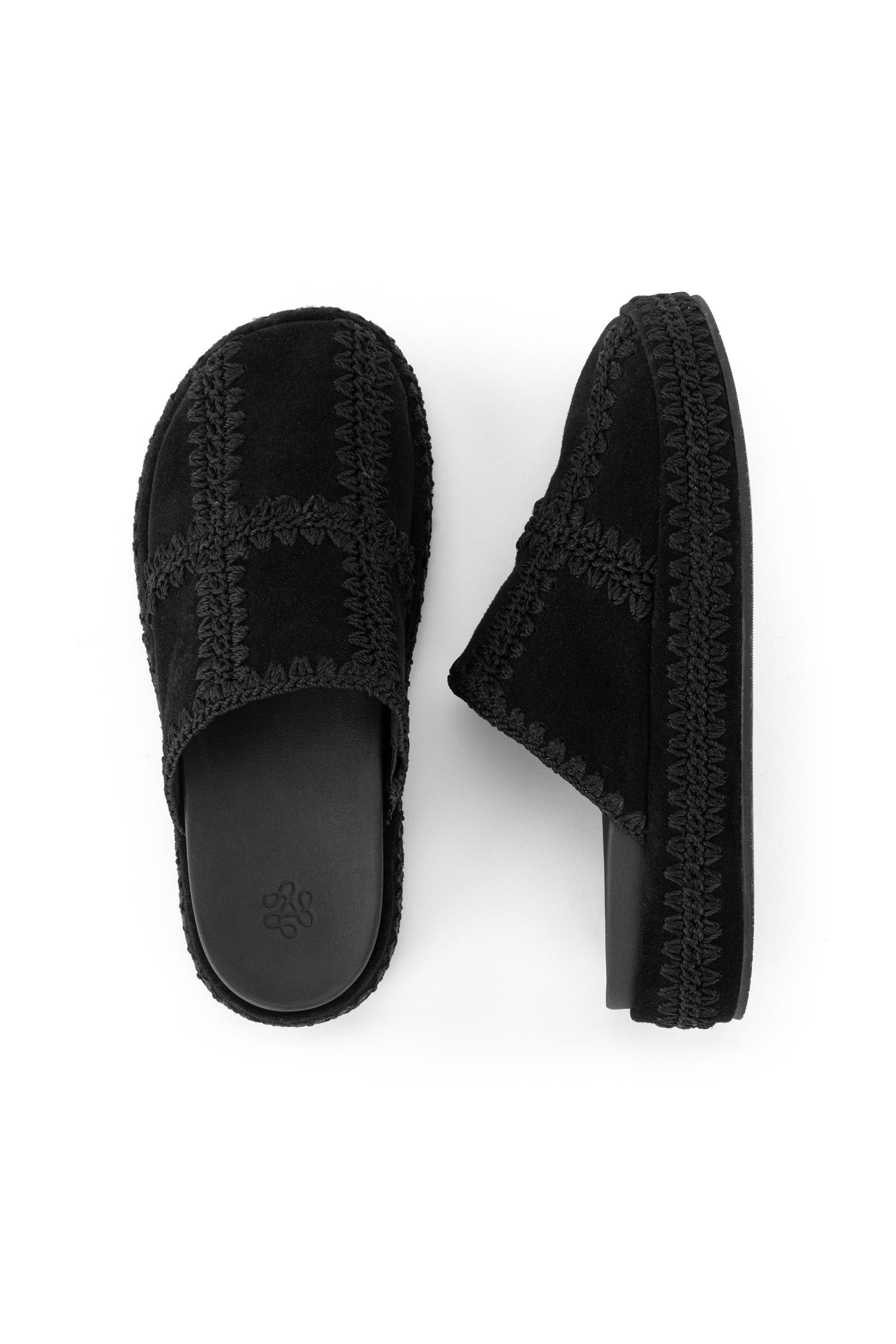 Bryn Slip On Clog, Alternate, color, Black Patch