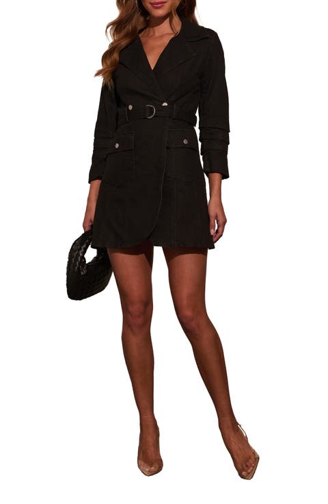 Raylen Belted Denim Minidress