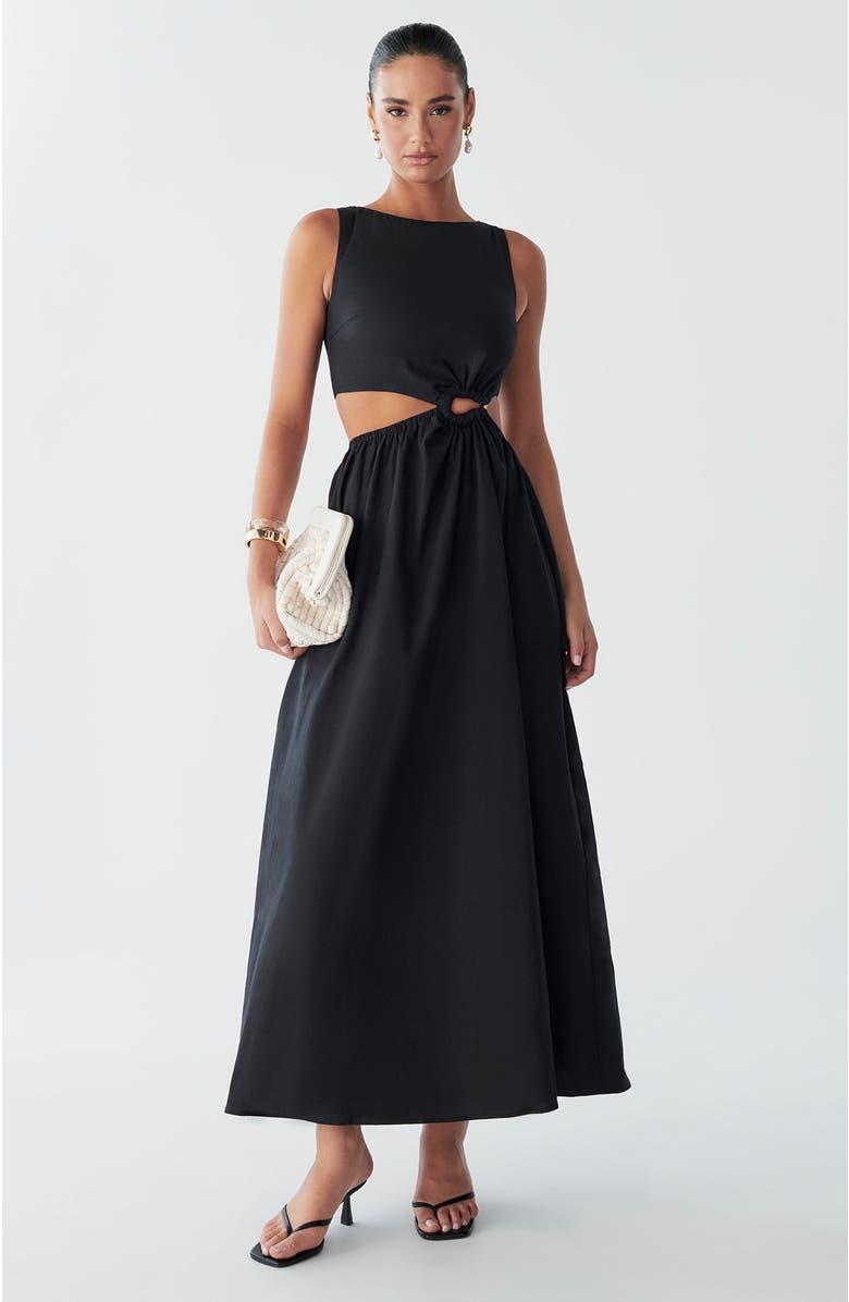 BWLDR Maria Maxi Dress, Main, color, Black