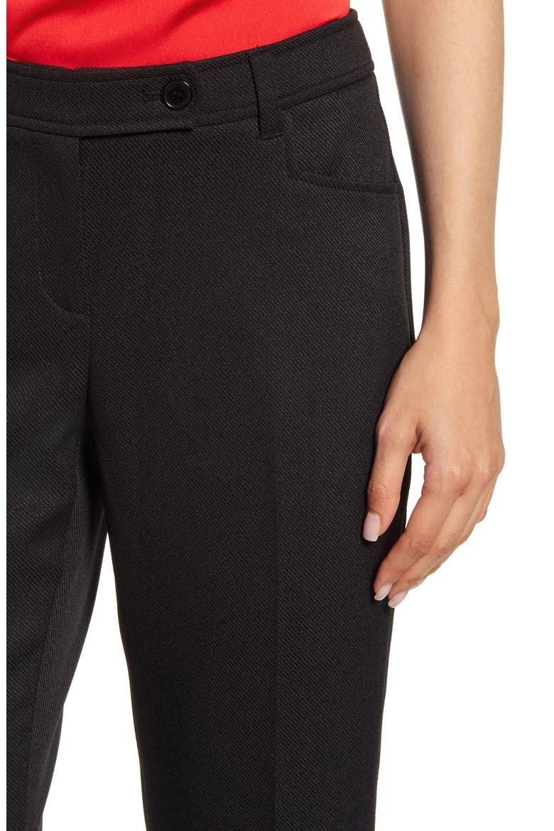 Mini Flare Leg Black Pants, Alternate, color, ANNE BLACK