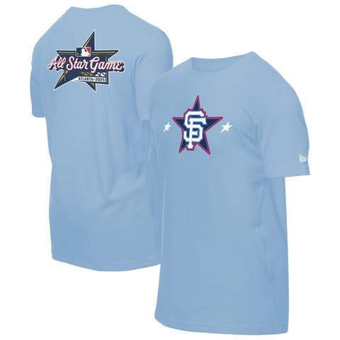Men's New Era Light Blue San Francisco Giants 2025 MLB All-Star Game Workout T-Shirt