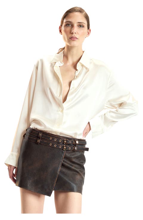 Silk Button Up Shirt