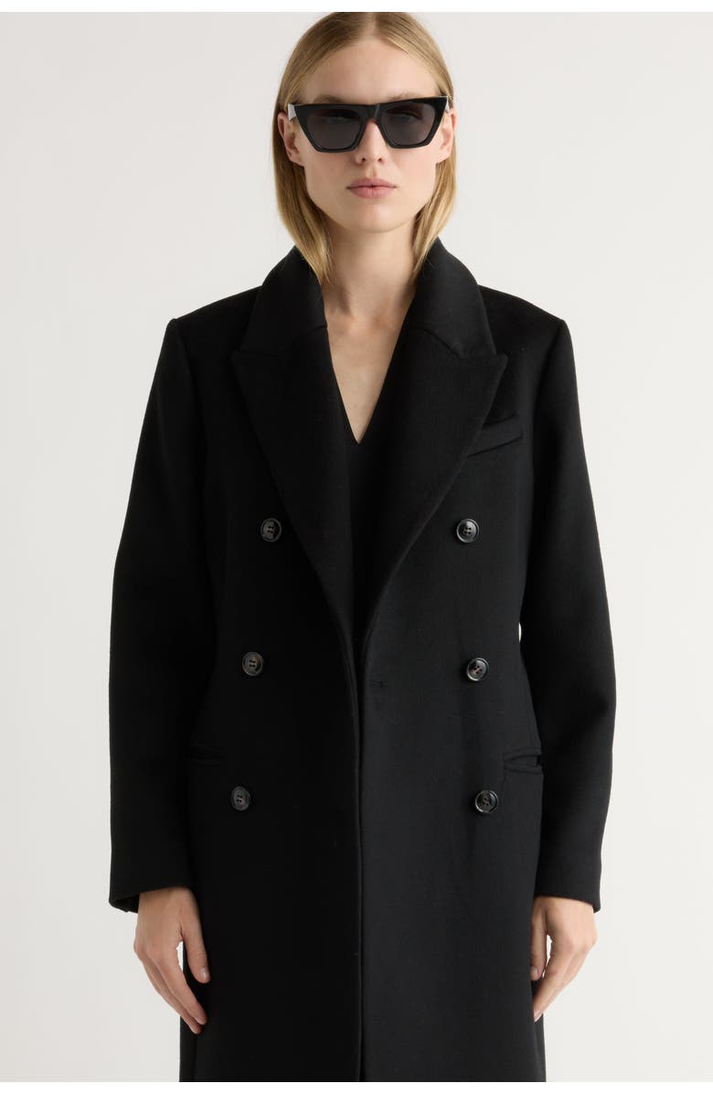 Modern Citizen Ravenna Wool-Blend Maxi Coat, Alternate, color, Black