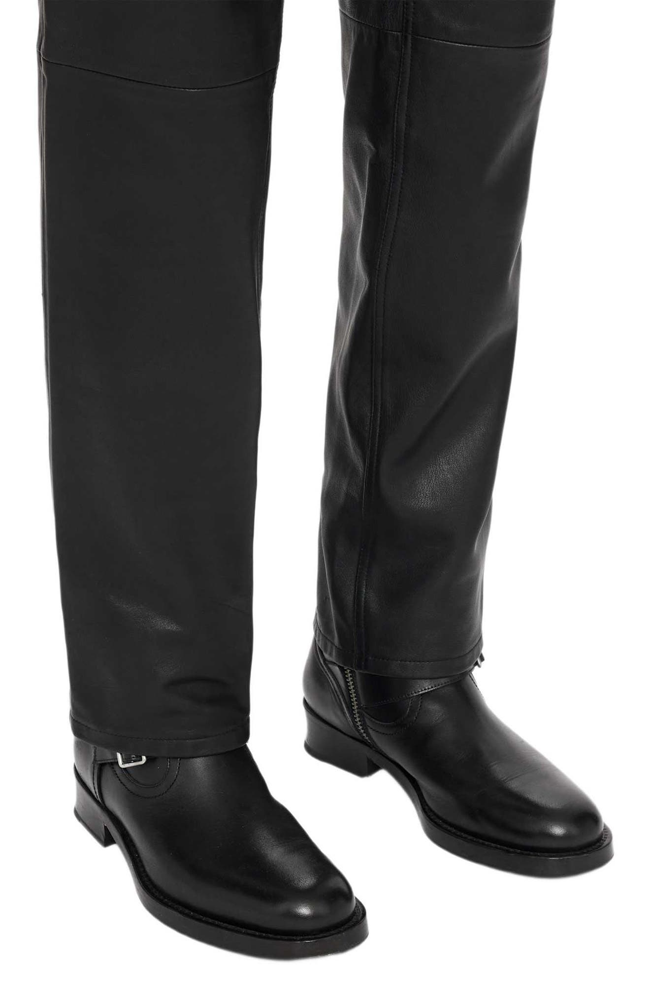 Bailey Leather Boot, Alternate, color, BLACK