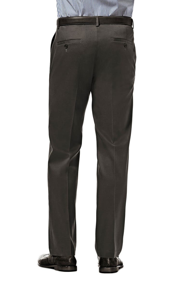 Premium No Iron Khaki Straight Fit Pant, Alternate, color, DK GREY