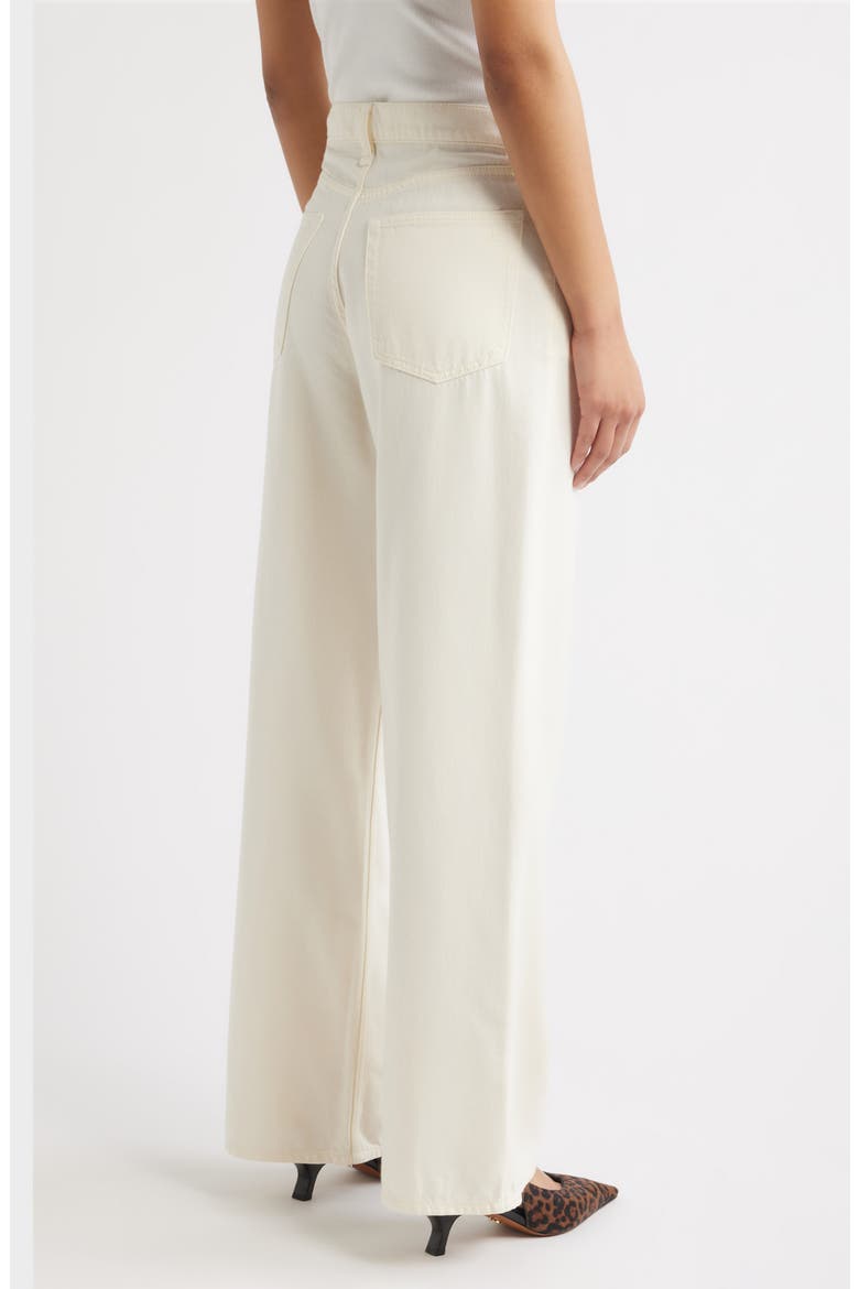 Andi High Waist Wide Leg Jeans, Alternate, color, ECRU