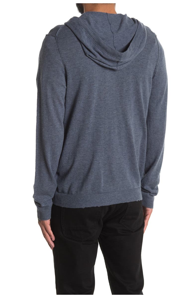 Zadig & Voltaire Clash Cashmere Full Zip Hoodie, Alternate, color, 