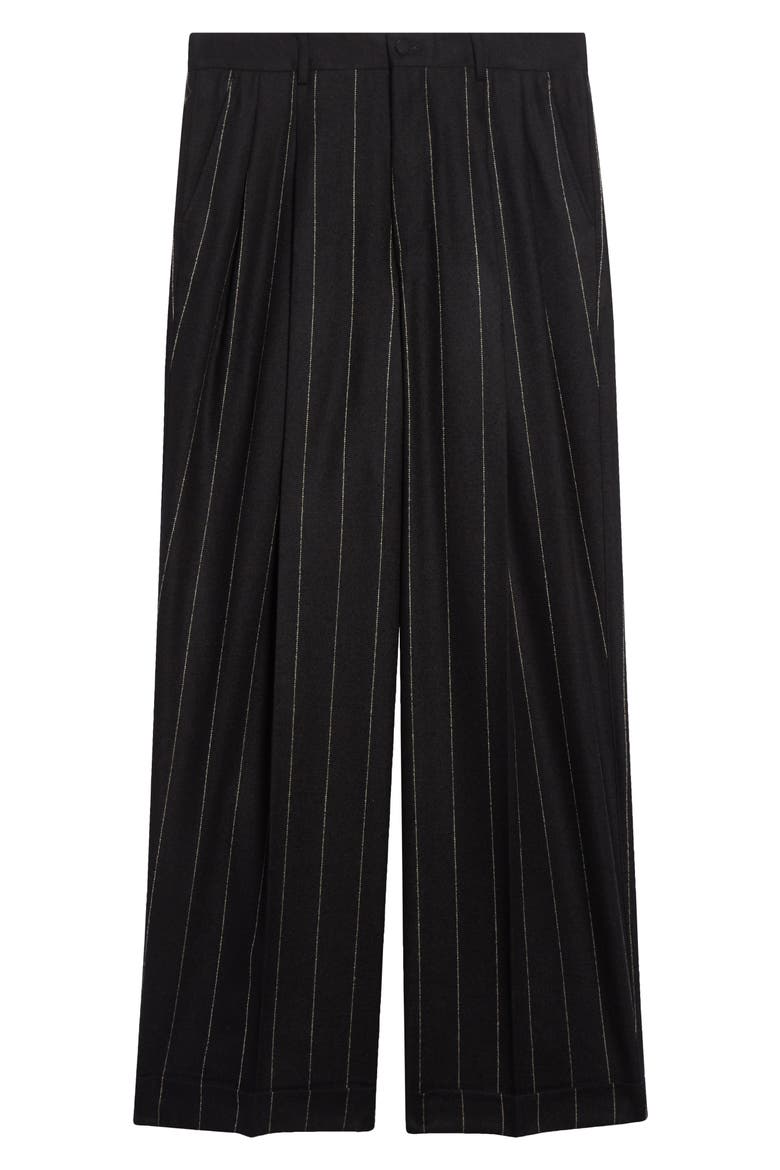 Pinstripe Alpaca Blend Pants, Alternate, color, S8051 RIGATO