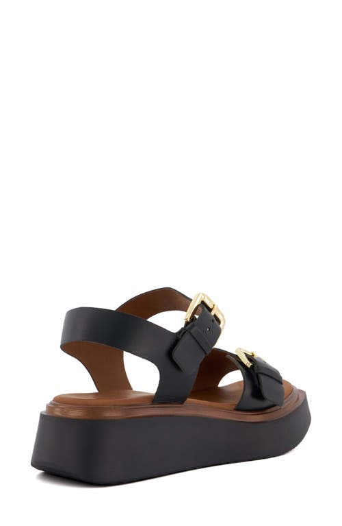Dune London Loells Platform Sandal In Black