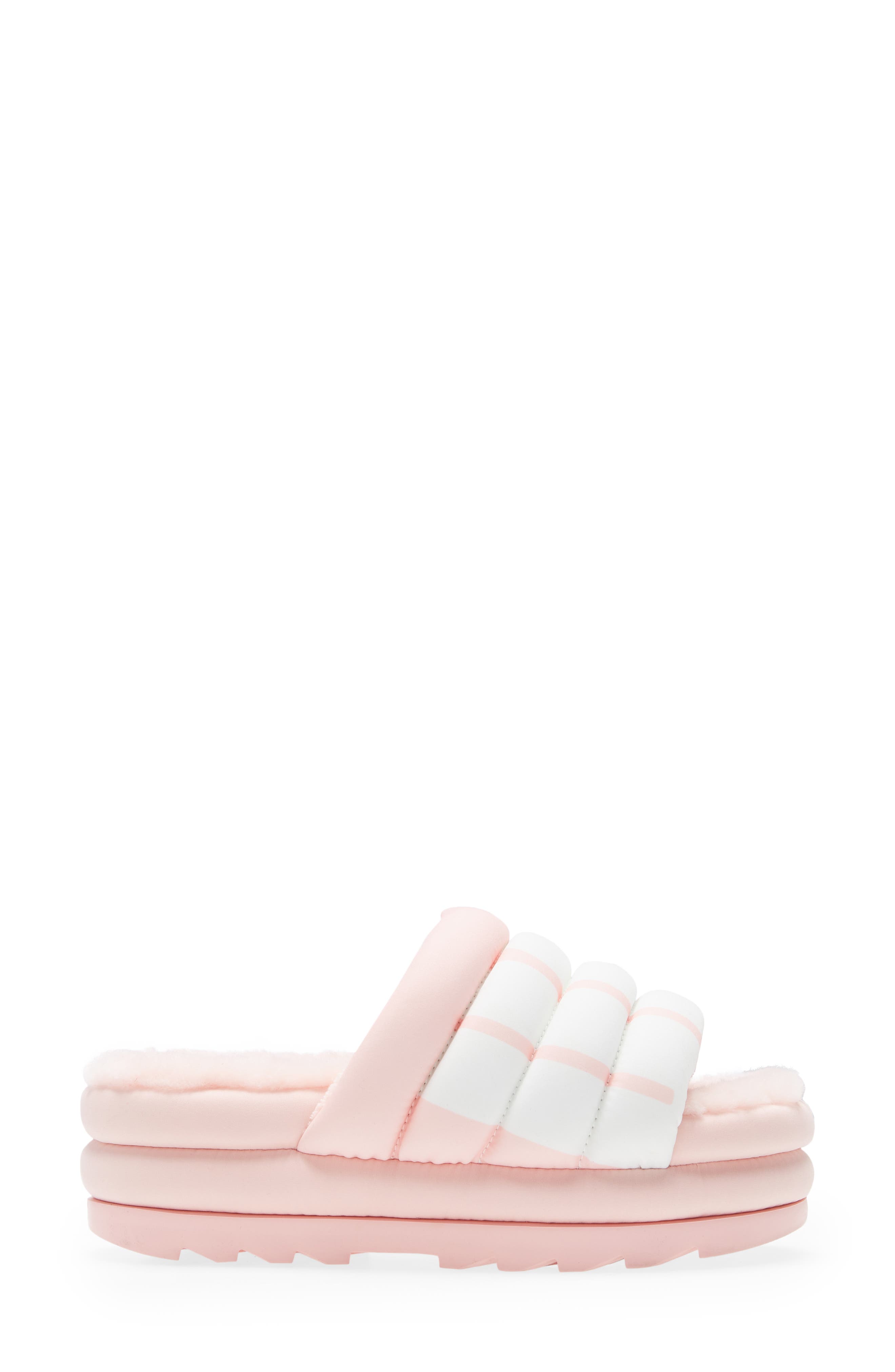 Maxi Genuine Shearling Lined Sandal, Alternate, color, PSLP
