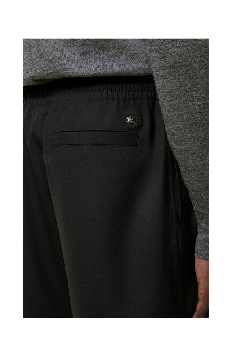 Burberry Wool Track Pants, Alternate, color, Black