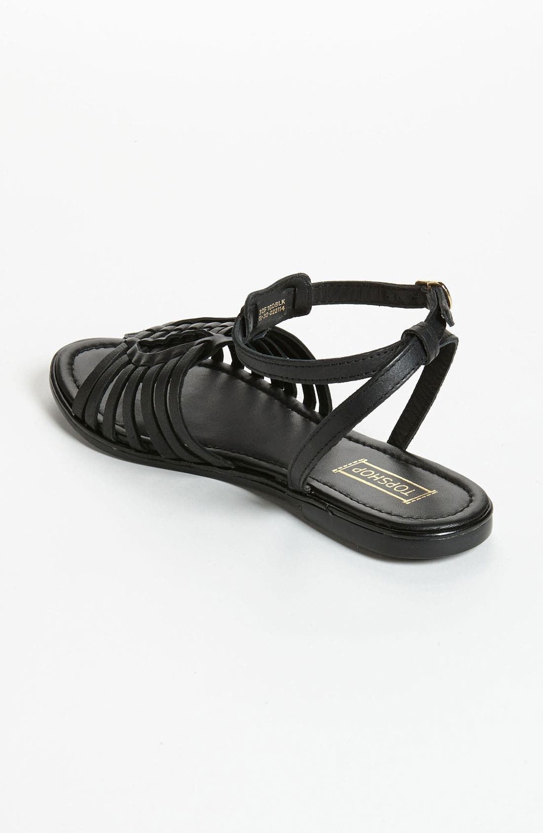 'Forward Vintage' Sandal, Alternate, color, BLACK