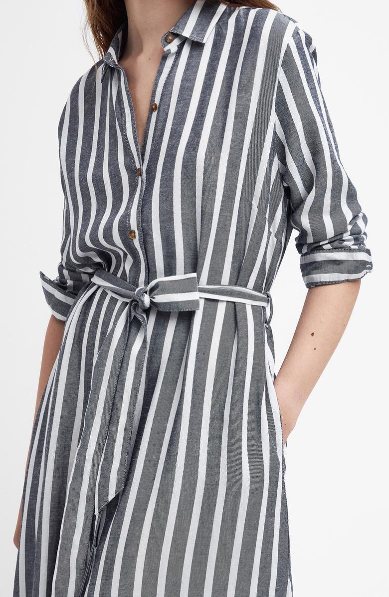 Barbour Annalise Stripe Long Sleeve Shirtdress, Alternate, color,