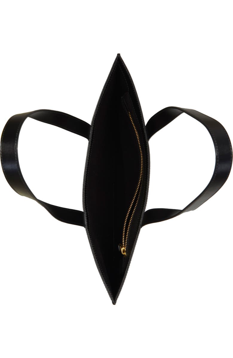 Comme des Garçons Wallets Huge Logo Leather Tote, Alternate, color,