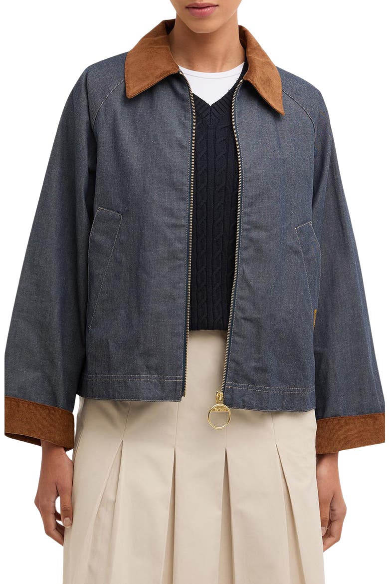 Freckleton Denim Swing Jacket, Main, color, INDIGO / DRESS
