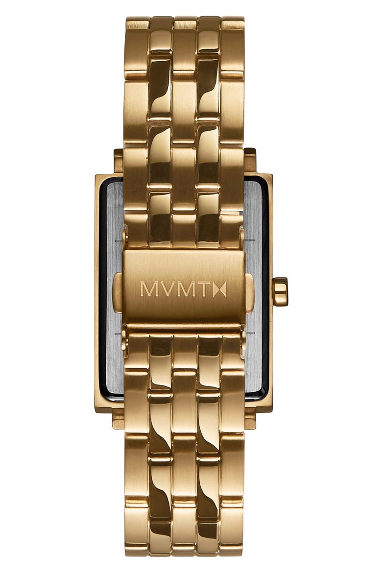 Signature Square Bracelet Watch, 24mm, Alternate, color, GOLD/ BLACK/ GOLD