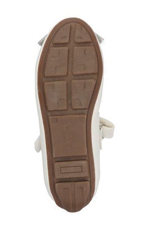 Michael Michael Kors Kids' Rover Bow Mary Jane Flat In White/glitter