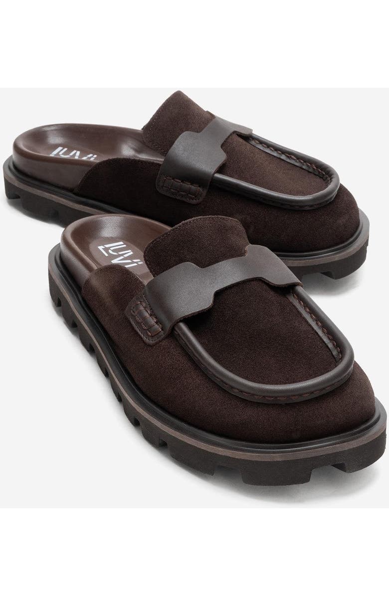 Forever & Always Shoes Vela Leather Slipper, Main, color, Brown Suede