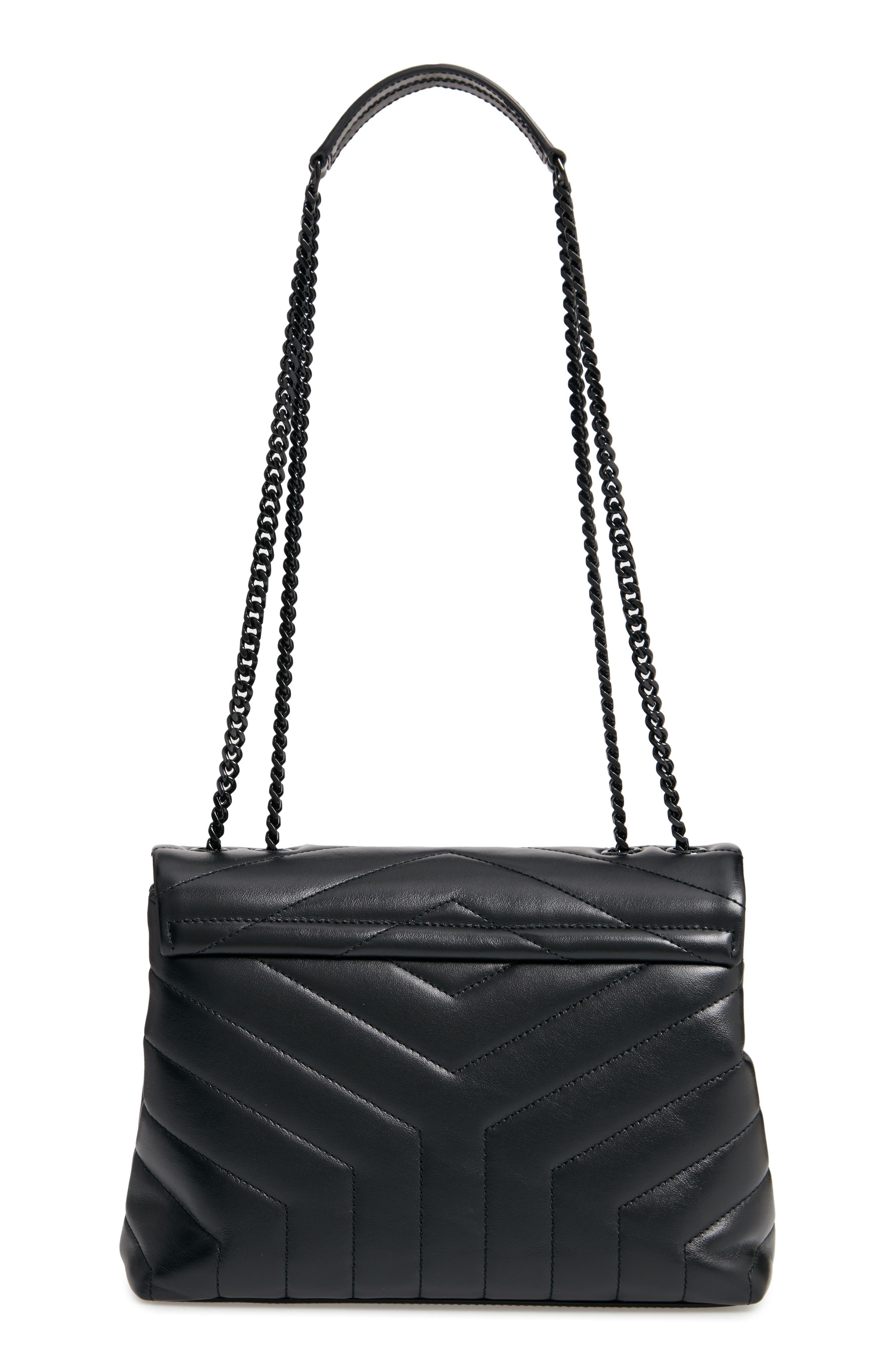 Saint Laurent Small Loulou Leather Shoulder Bag, Alternate, color, 