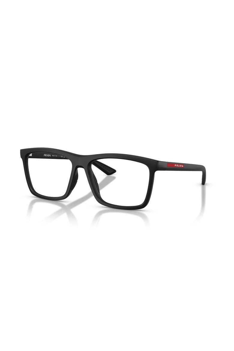 54mm Rectangle optical glasses, Main, color, Black