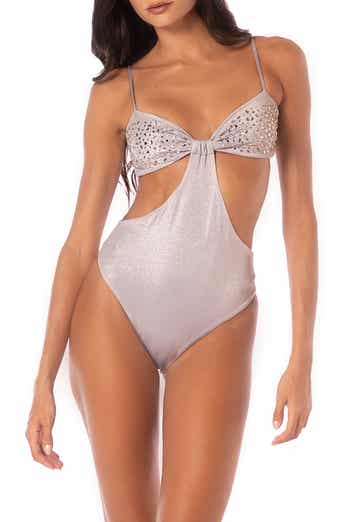 Maaji Smokey Silver Anya One-Piece Swimsuit