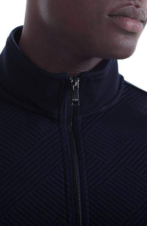 Bugatchi Soft Touch Quarter Zip In Blue