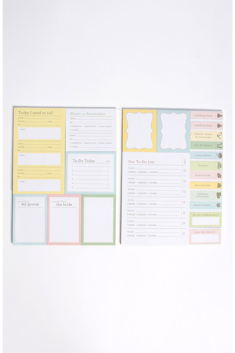 'Bride Ideas' Sticky Notes, Alternate, color, NO COLOR