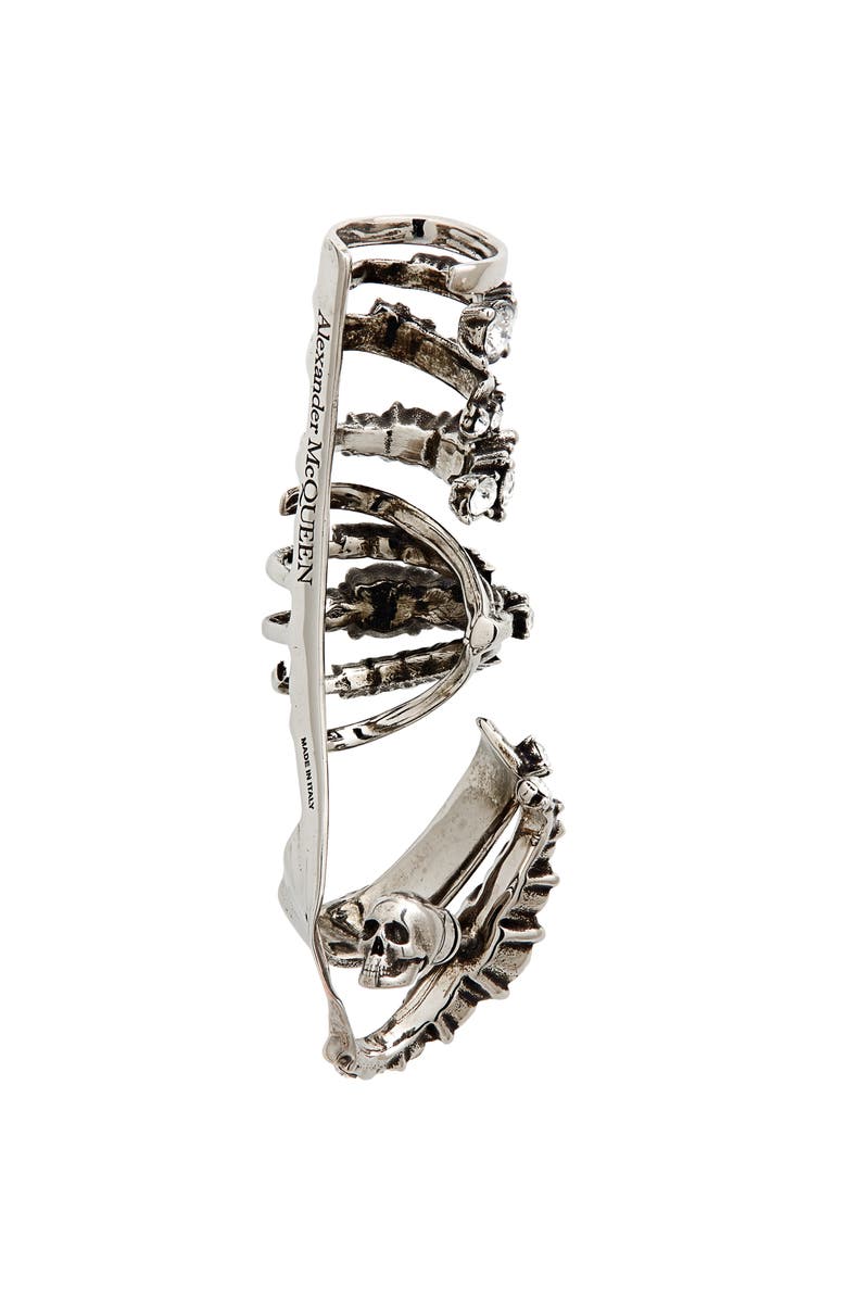 McQueen Crystal Pavé Multi Hoop Right Ear Cuff, Alternate, color, 