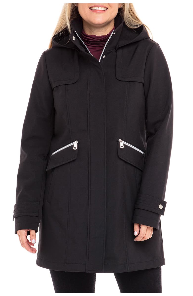 Sebby Zip Front Soft Shell Jacket, Alternate, color,