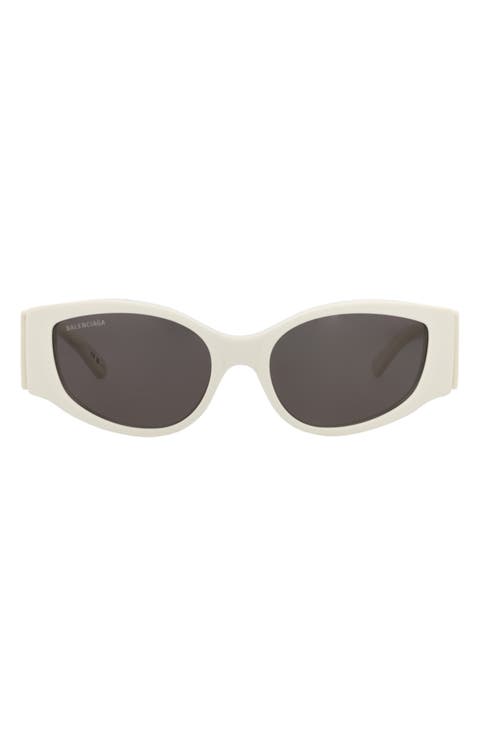 56mm Oval Sunglasses