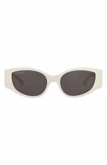 Balenciaga 56mm Oval Sunglasses