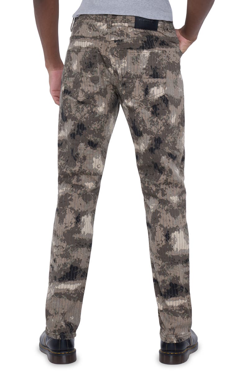XRAY Camo Print Stitched Skinny Jeans, Alternate, color, 