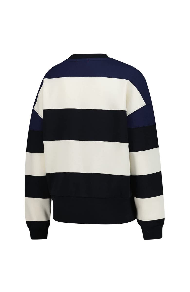 Mitchell & Ness Women's Mitchell & Ness Navy/Black Minnesota Twins Cooperstown Collection Blocked Fleece Pullover Sweatshirt, Alternate, color, Navy