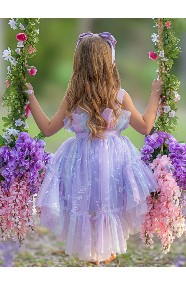 Mia Belle Girls Pirouetting Cute Tulle Tutu Dress, Alternate, color, Purple
