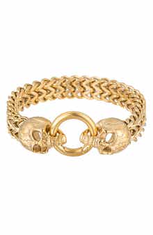 EYE CANDY LOS ANGELES Men's Rafael Skull Chain Link Bracelet