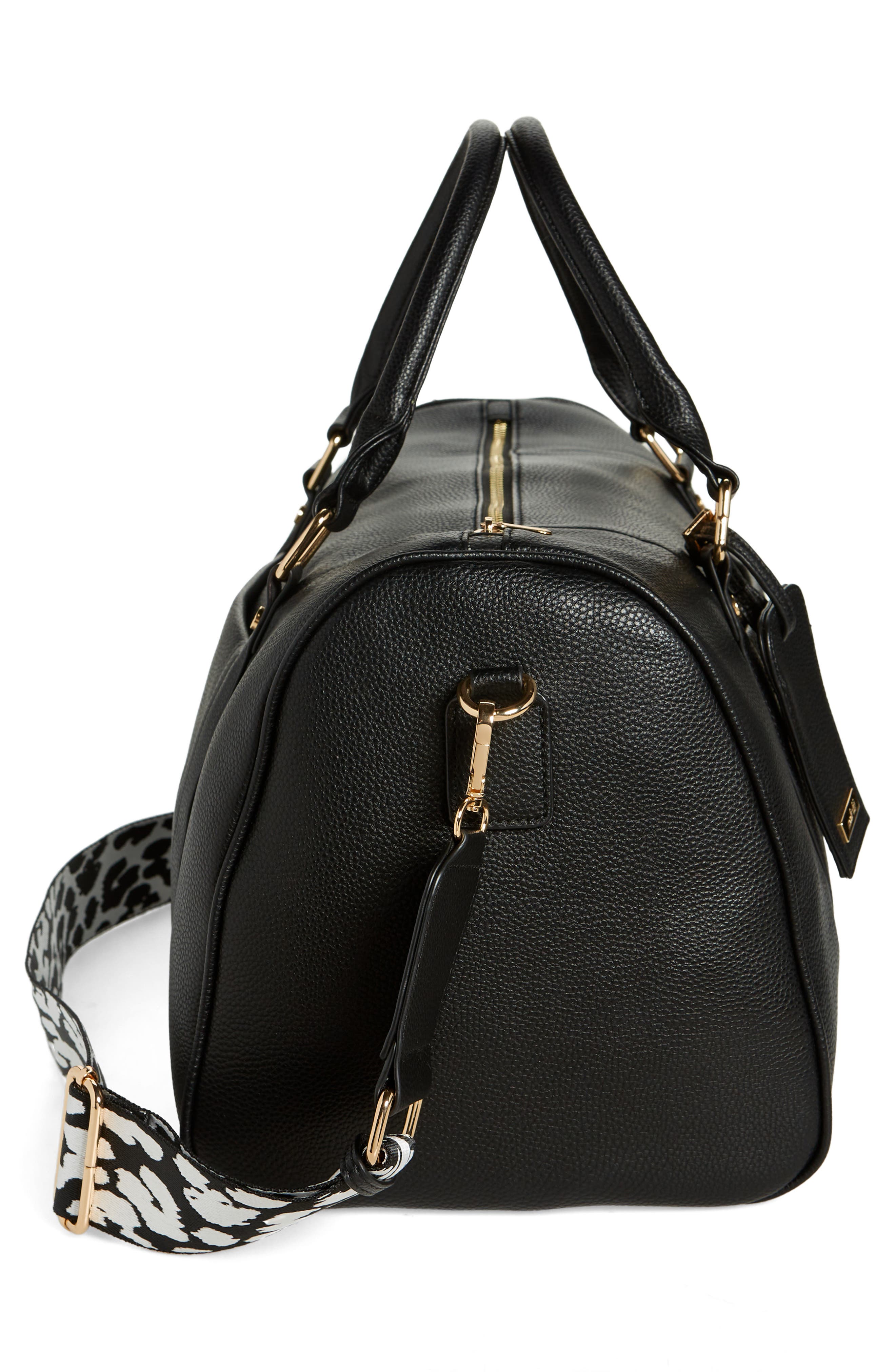 Mali + Lili Amber Vegan Leather Overnight Duffle Bag, Alternate, color, 