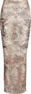 Jean Paul Gaultier Medallion Print Mesh Maxi Skirt