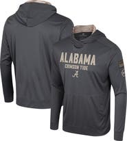 COLOSSEUM Men's Colosseum Charcoal Alabama Crimson Tide OHT Military Appreciation Long Sleeve Hoodie T-Shirt