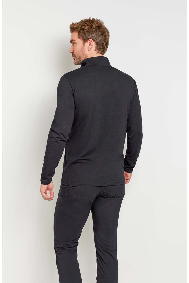 Charlie Zip Pima Top, Alternate, color, Black