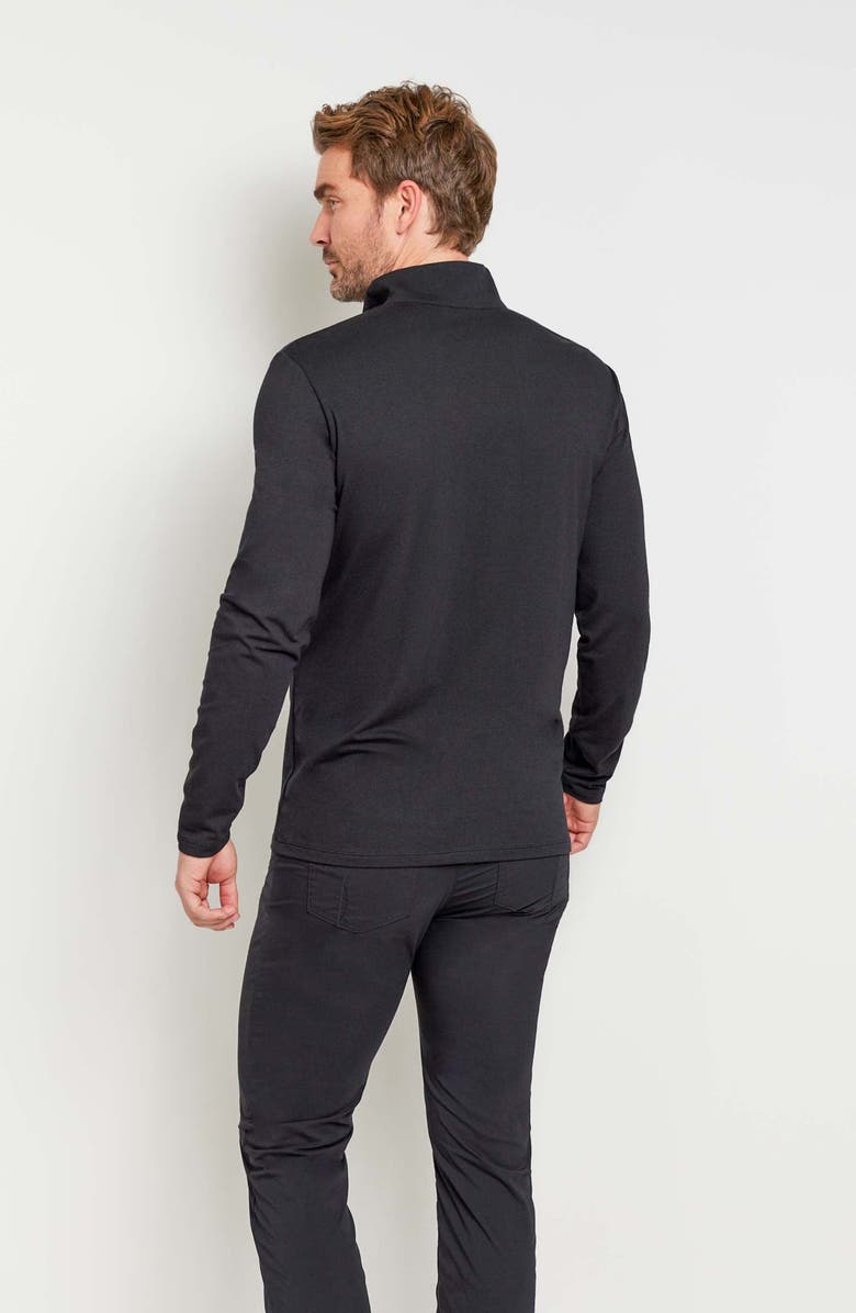 Anatomie Charlie Zip Pima Top, Alternate, color, Black