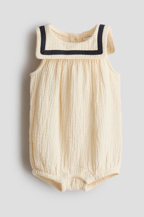 Cotton Sailor Romper Suit
