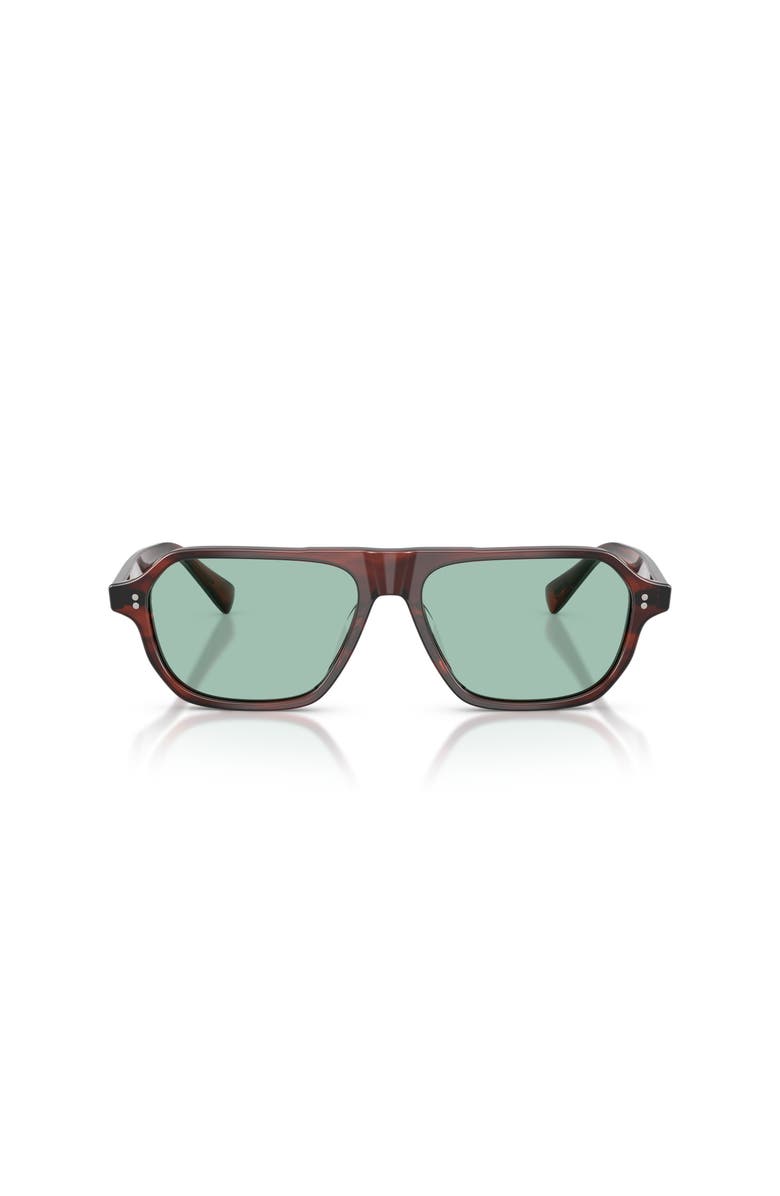 Oliver Peoples 56mm Irregular optical glasses, Alternate, color, Brown