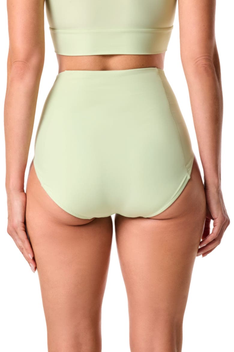 Women's Ocean Sculpt High Rise Swim Bottoms, UPF 50+ Sun Protection, Alternate, color, Seedling