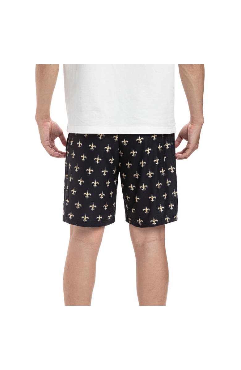 CONCEPTS SPORT Men's Concepts Sport Black New Orleans Saints Gauge Jam Two-Pack Shorts Set, Alternate, color,