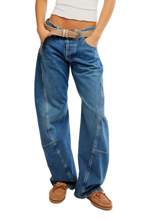 We The Free Fable Low-Rise Twisted Bowed Jeans