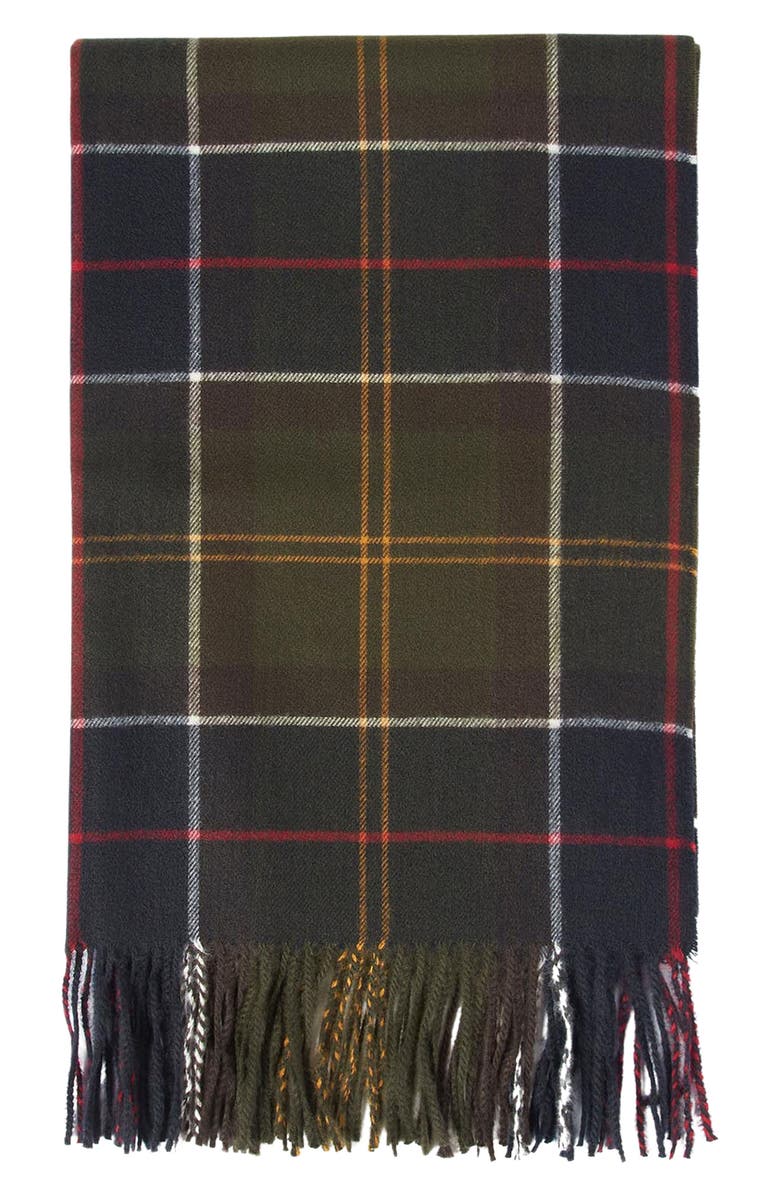 Barbour Hailes Plaid Scarf, Alternate, color, Classic Tartan