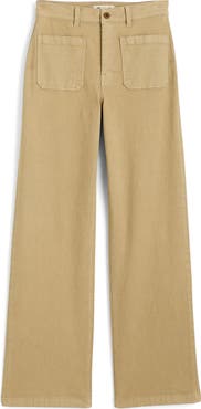 Madewell The Emmett Patch Pocket Wide Leg Pants