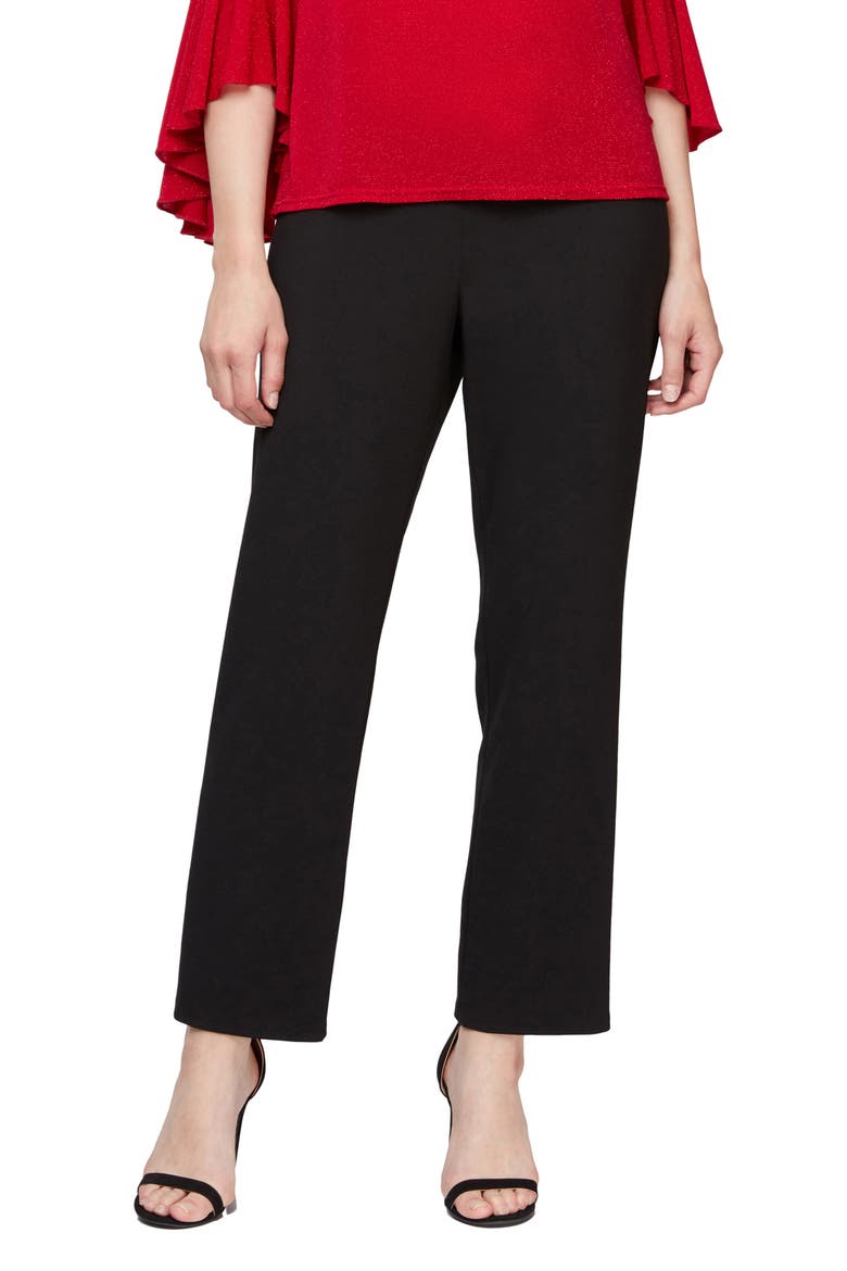 Slim Leg Pants, Main, color, BLACK