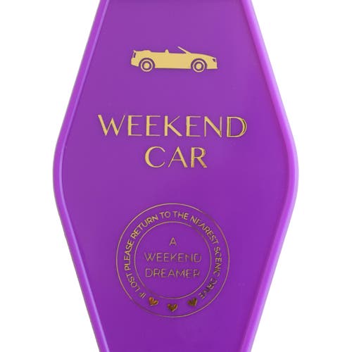 Jollity & Co Vintage Motel Keychains, 6 Style Options In Purple