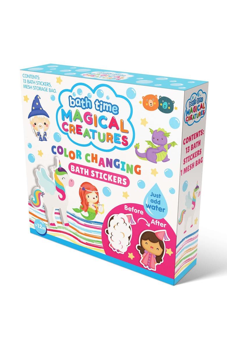 Buddy & Barney Color Changing Bath Time Stickers, Alternate, color, Multicolored